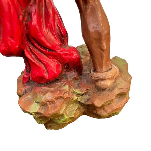 Vintage Native American Warrior Statue 1976 Universal Statuary Indian Figure - Picture 9 of 13